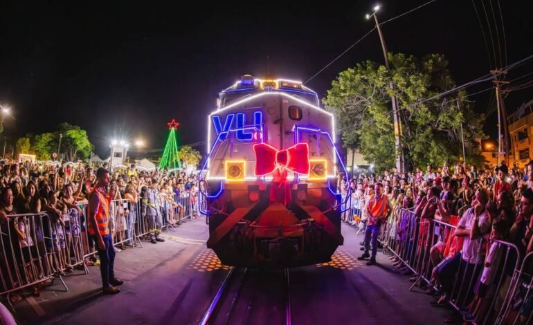 Trens natalinos percorrem sete estados com atrações especiais para famílias