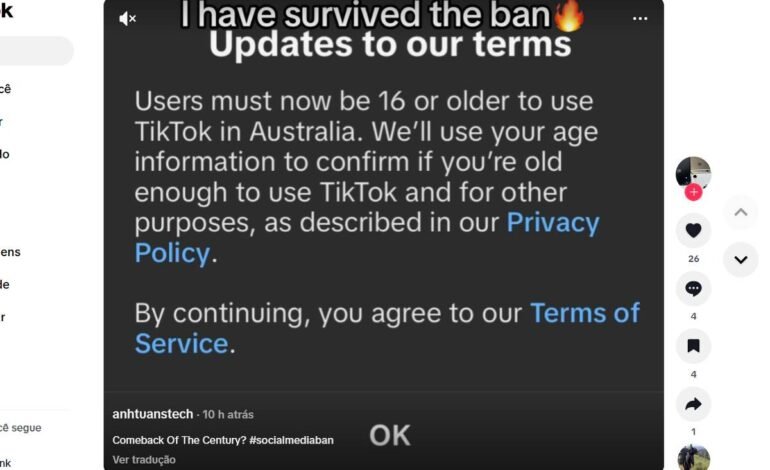 Adolescentes australianos se despedem das redes sociais, mas alguns ainda conseguem acessá-las