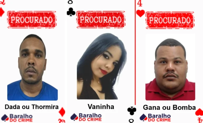 Baralho do Crime segue como arma contra foragidos