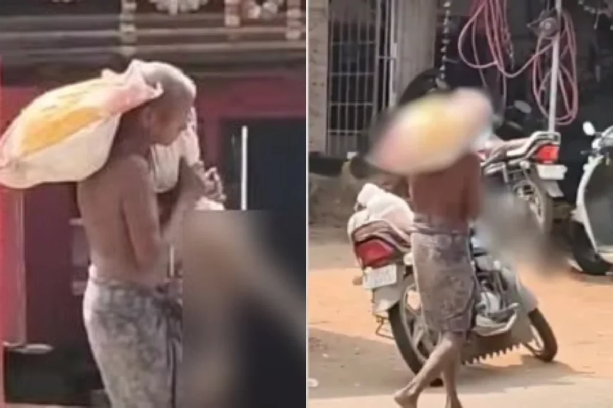 Homem leva restos mortais a banco e caso choca na Índia